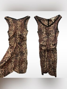 Isabel Marant Leopard Print Sleeveless Mini Dress